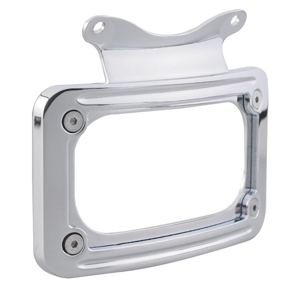 Chrome Rear Curved License Plate Frame Bracket For Harley Touring FLTRX