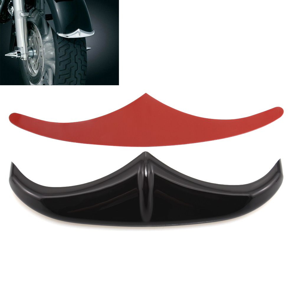 Vivid Black Front Fender Accent Leading Edge Tip Trim For Harley