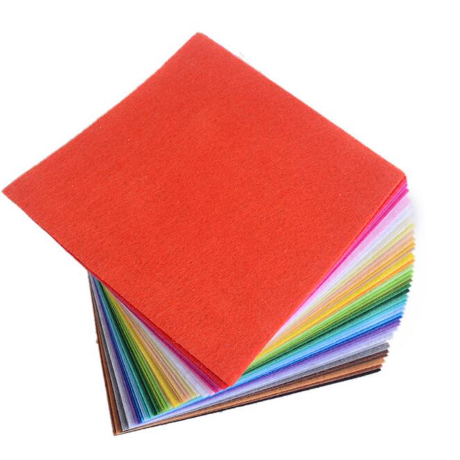 A4 Self Adhesive Polyester Felt Sheet Sticky NonWoven Fabric DIY Craft