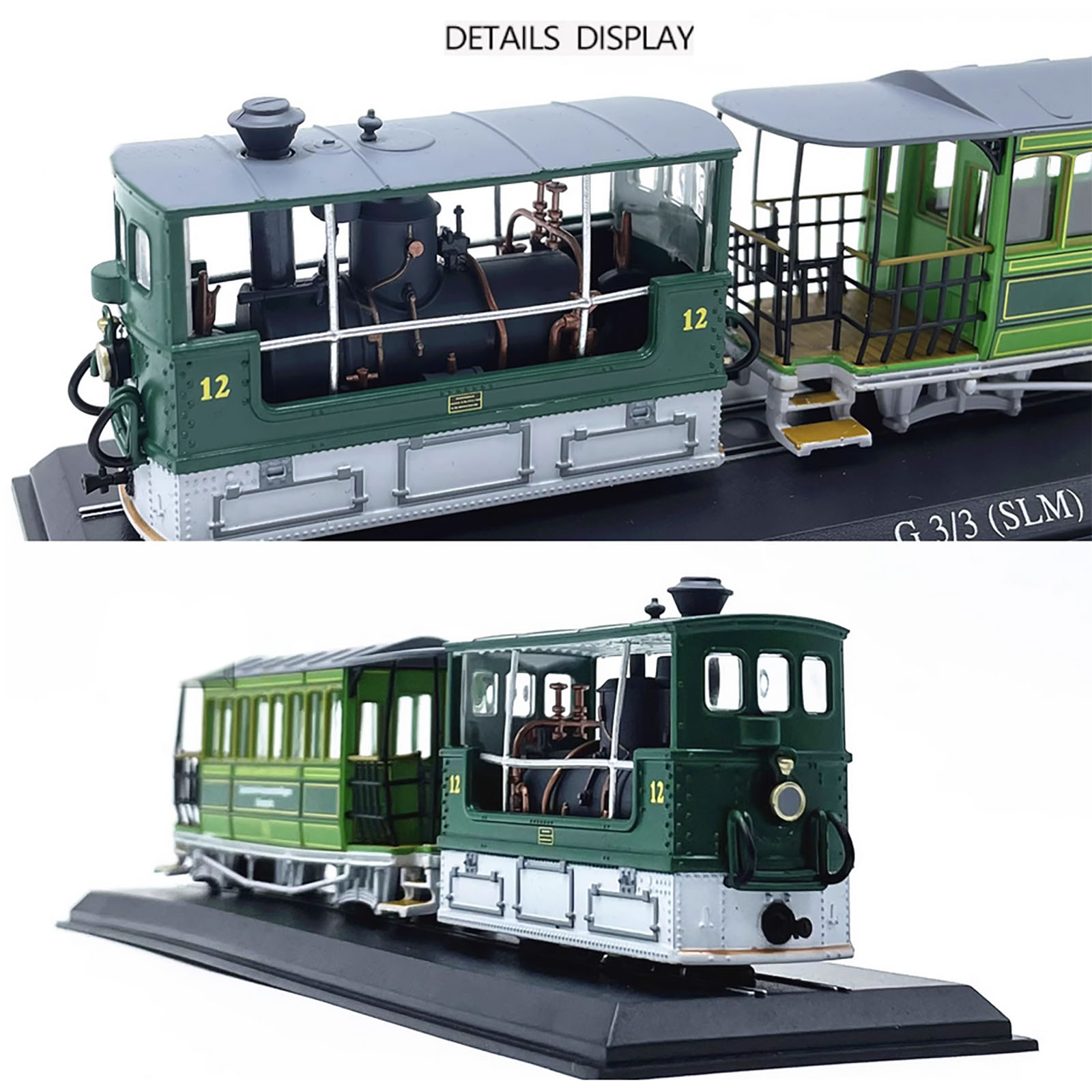 Modèle Réduit Vintage Tramway Suisse G3-3 De 1894 - échelle 1/87 En Plastique, Pour Décoration
