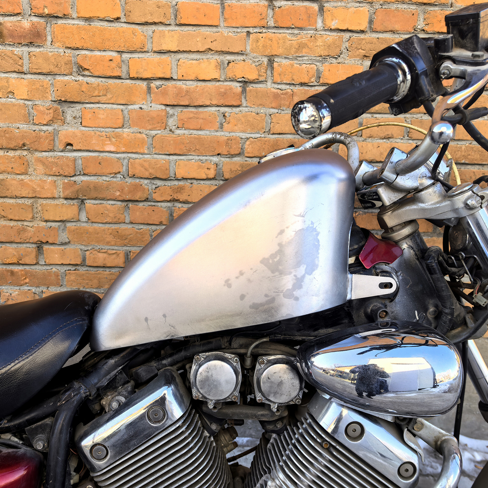 Motorcycle Handmade 12L Gas Fuel Tank For YAMAHA Virago XV400