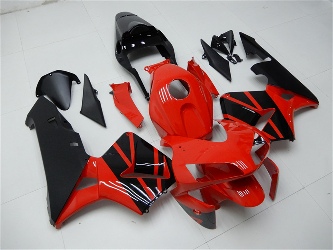 FKD Injection Red Black Fairing Fit For Honda 2003-2004 CBR600RR