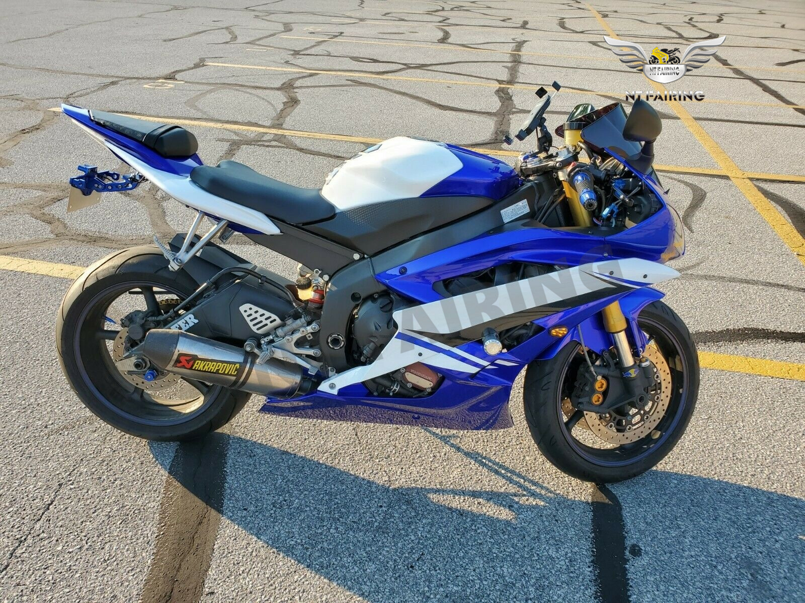 NT Fit for 2006-2007 R6 Yamaha YZF Blue White ABS Injection Molded
