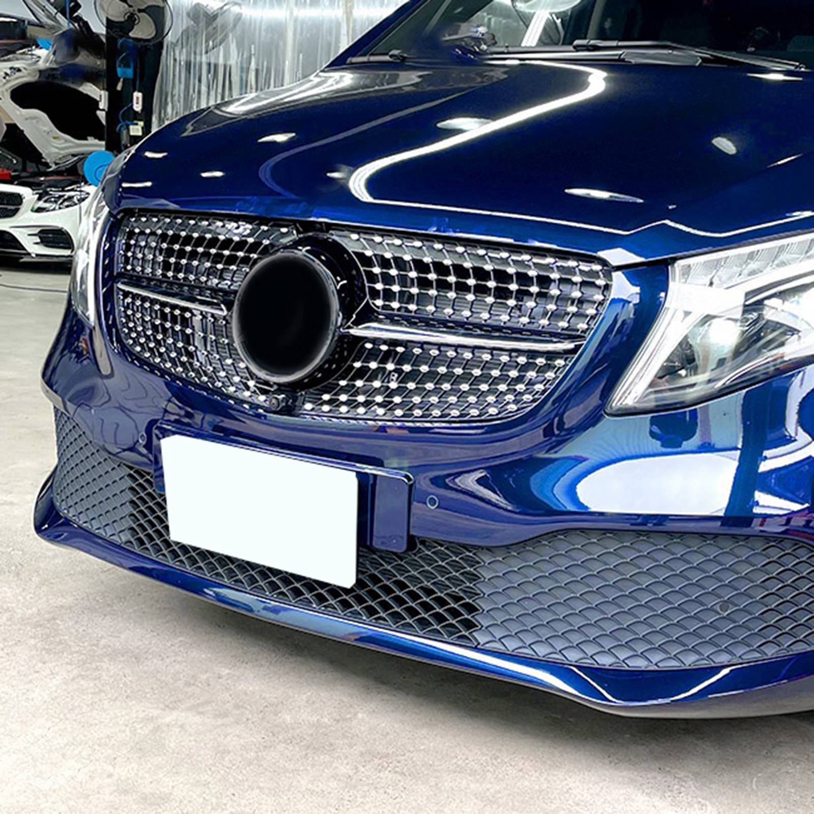 【537】Mercedes Benz V Class W447 フロントグリル Mercedes Benz V-Class 2019-2023 W447 Diamond / GT Style Front