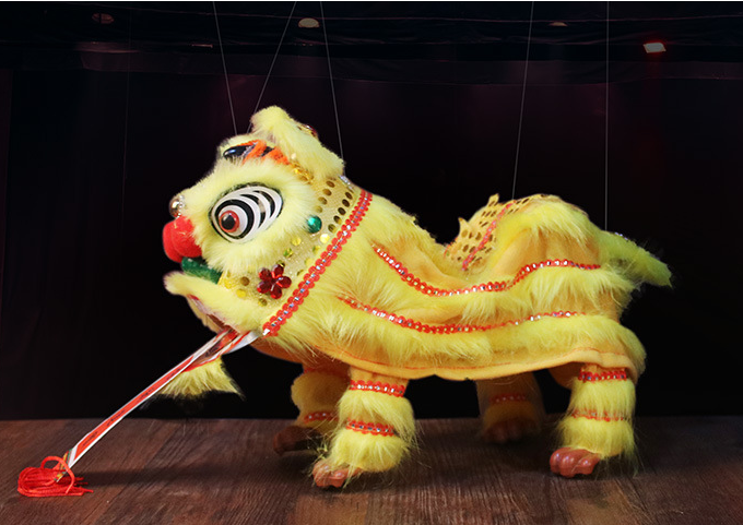 Model Plush Toy Chinese Puppet Lucky Lion Marionette Lion Dance
