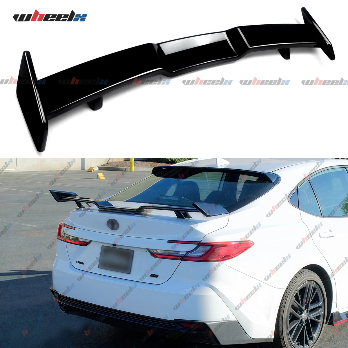 NINTE Rear Spoiler For 2024-2025 Toyota Camry (9th Gen) - Gloss Black ABS Trunk Wing, Fits LE, SE, XSE, XLE Models - View #3