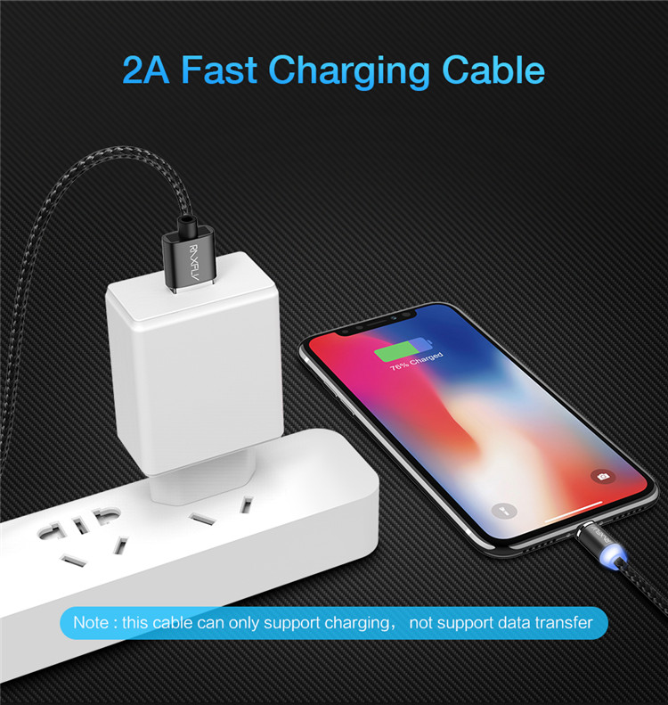 Braided Magnetic Lightning+USB Charger Charging Cable For iPhone Samsung Type-C 11 Braided Magnetic Lightning+USB Charger Charging Cable For iPhone Samsung Type-C 11