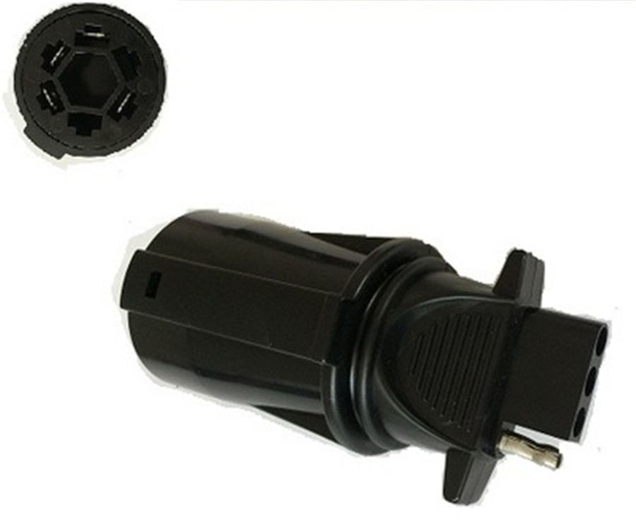 Rv Trailer Camper 7 Way To 4 Way Plug Adapter 7 Pin Round