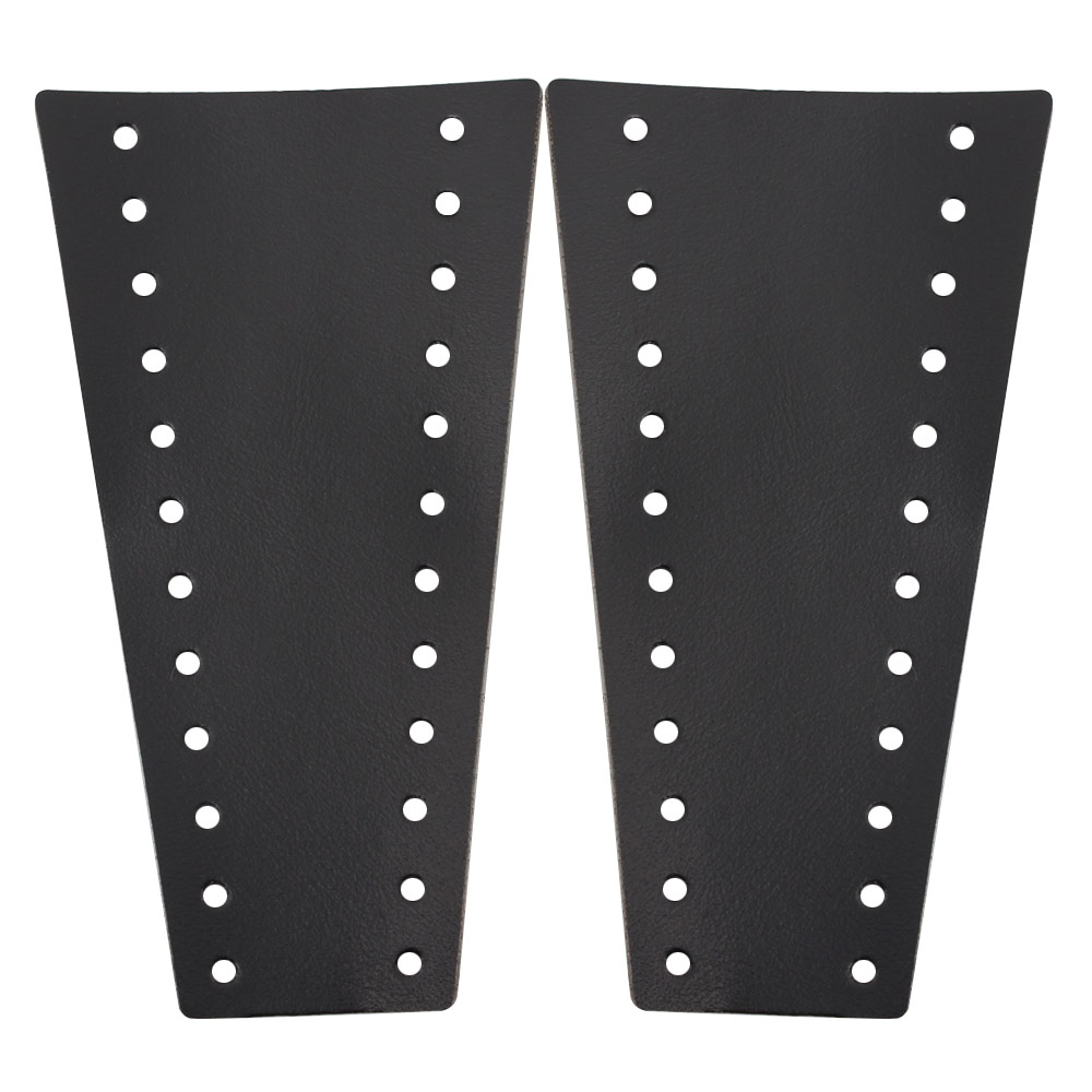 Pair Black Brake Clutch Protector Lever Cover Leather Universal For