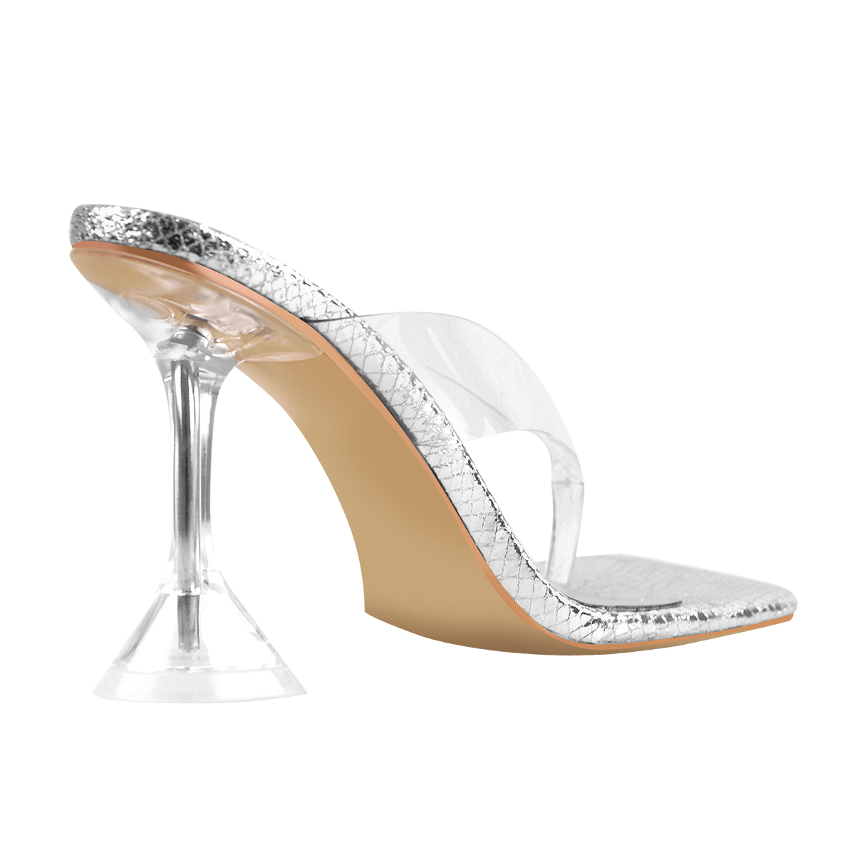 square toe thong heel
