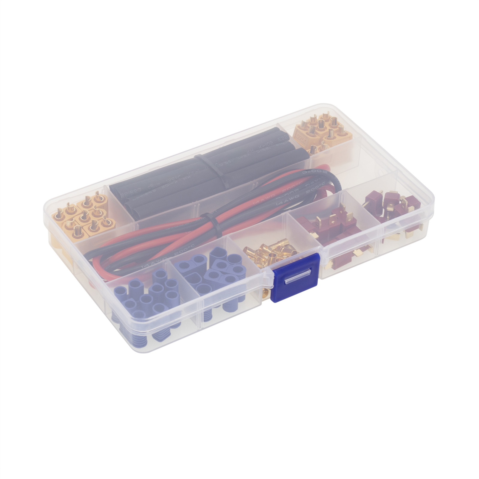 T Plug EC3 XT60 Maschio Femmina Adattatore Connettore con Filo di Silicone 14AWG / Tubi termorestringenti per RC FPV Drone Lipo Batteria | IT
