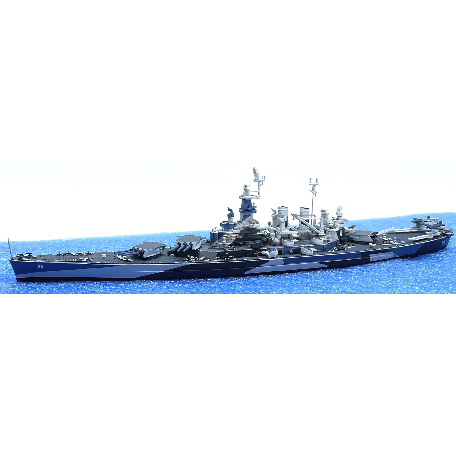1/1000 WWII USS North Carolina BB-55 Battleship Finished Alloy