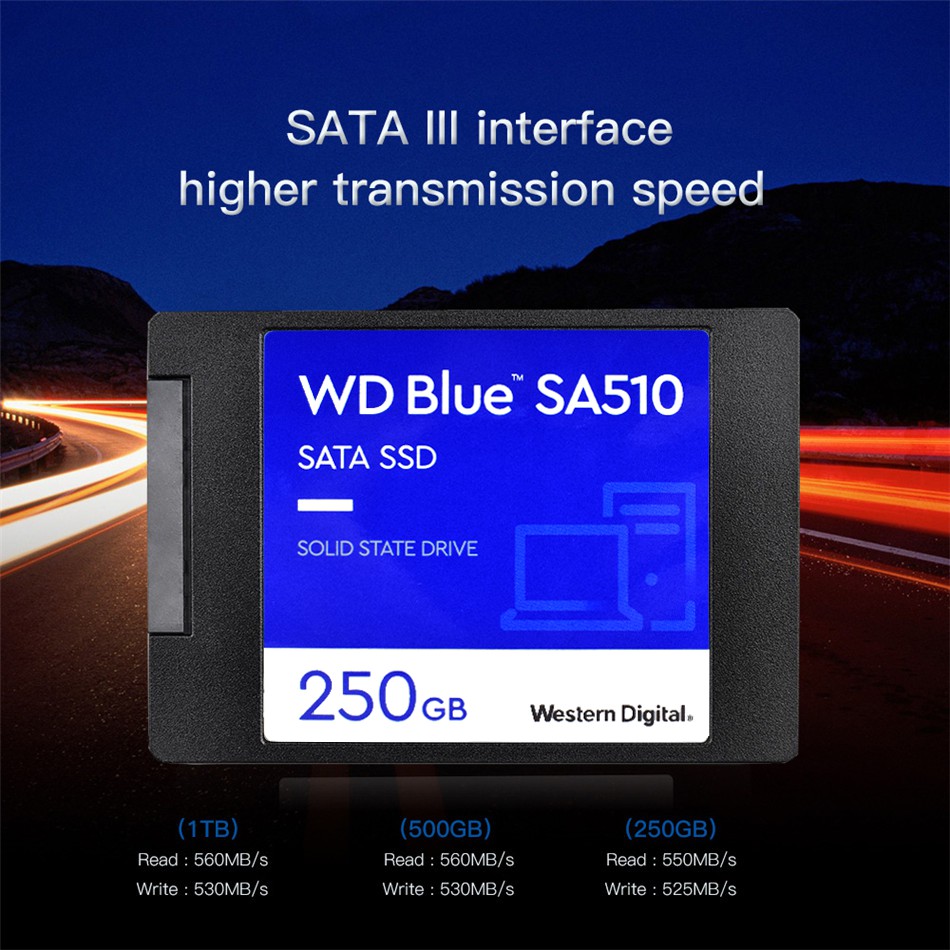 SSD WESTERN WD Blue SA510 SATA2.5 WDS500G2B0A / 2個セット /データ