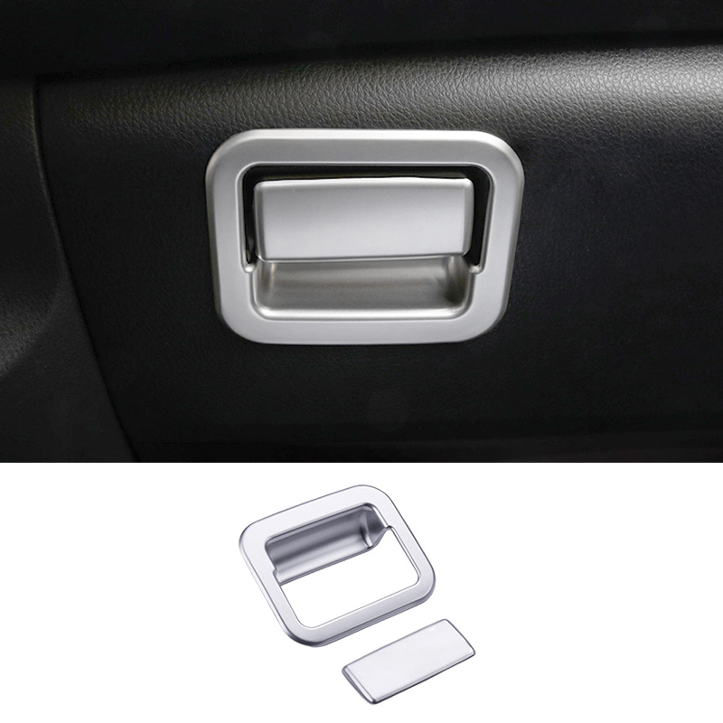 Fit For Toyota RAV4 2014-18 Matte Silver Co-Pilot Glove Boxes Handle ...