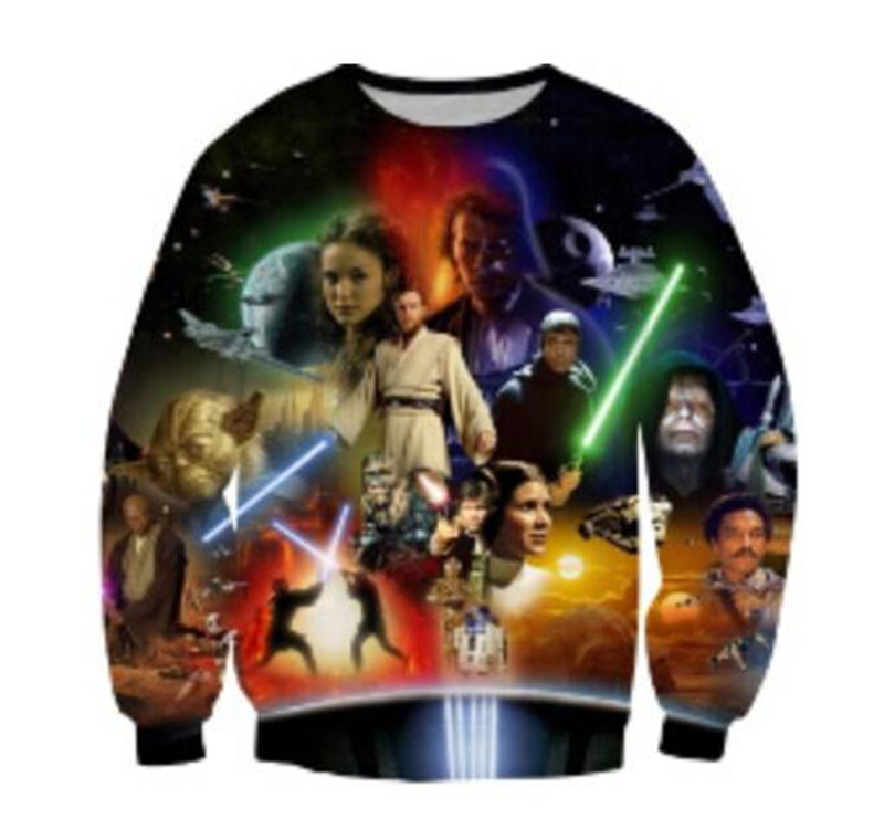 New Women Men Lightsaber Star War Print 3D Hoodie Casual Sweatshirt  Pullover
