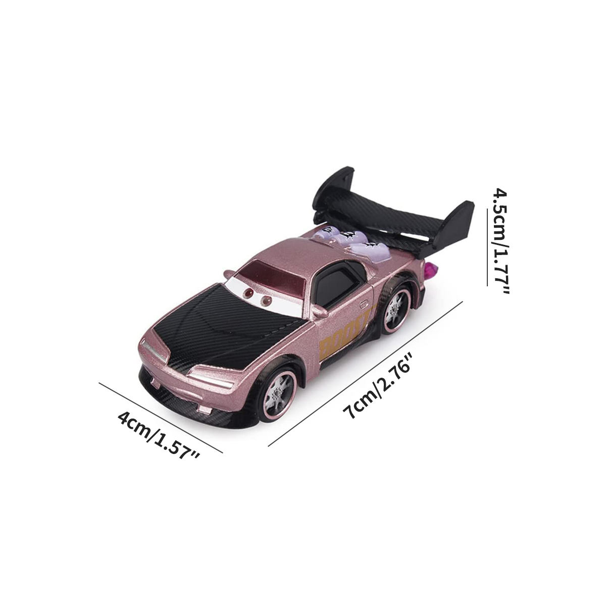 4-Cars Disney Pixar Cars Boost DJ Wingo Snot Rod 1:55 Diecast