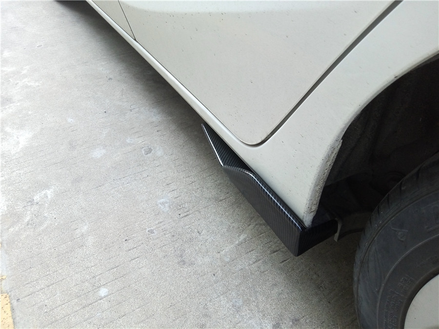 2X Car Side Skirt Rocker Splitters Canard Diffuser Winglet-Carbon Fiber Pattern