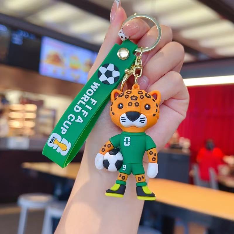 FIFA World Cup 2026 Mascot Keychain Cute Cartoon Soccer Key Ring