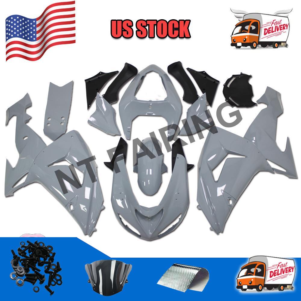 Injection Mold Gray Fairing Fit for Kawasaki Ninja 2006-2007 ZX10R