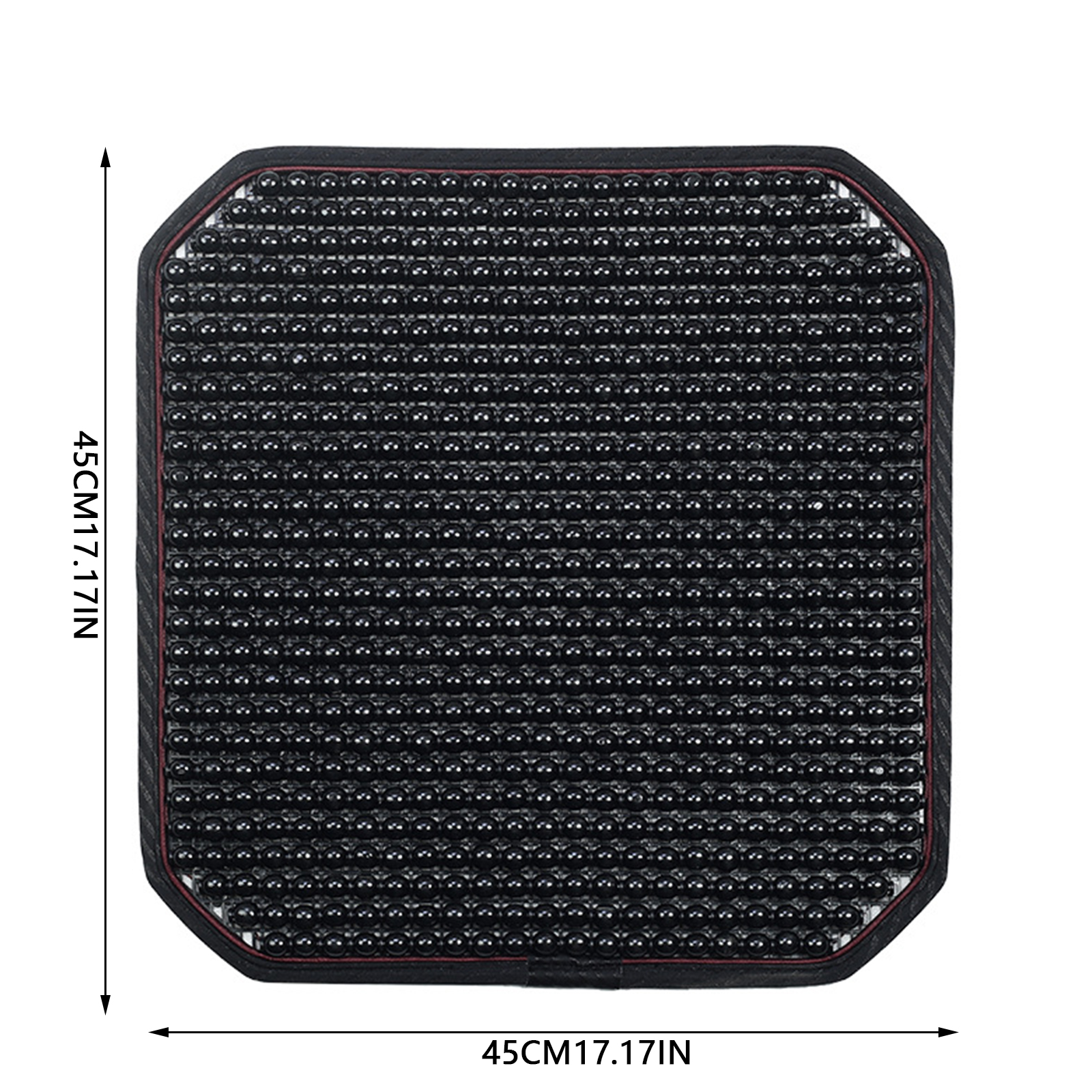 thumbnail image 2 of Wood Beaded Cooling Car Seat Cover Pad Massaging Home Office Chair Beads Seat Cushion 2 of 9