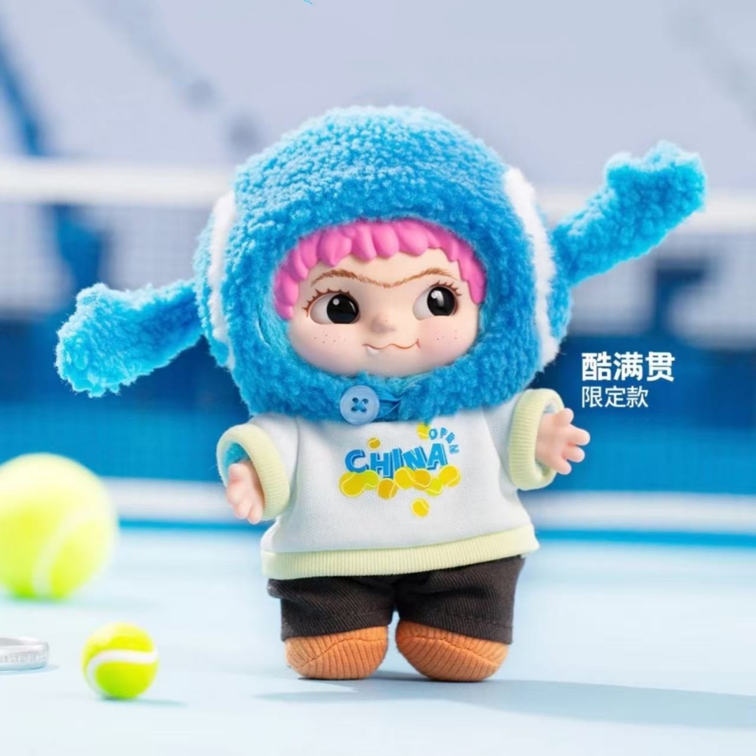 WAKUKU CHINA OPEN Limited Edition Figure Plush Pendant Doll Art