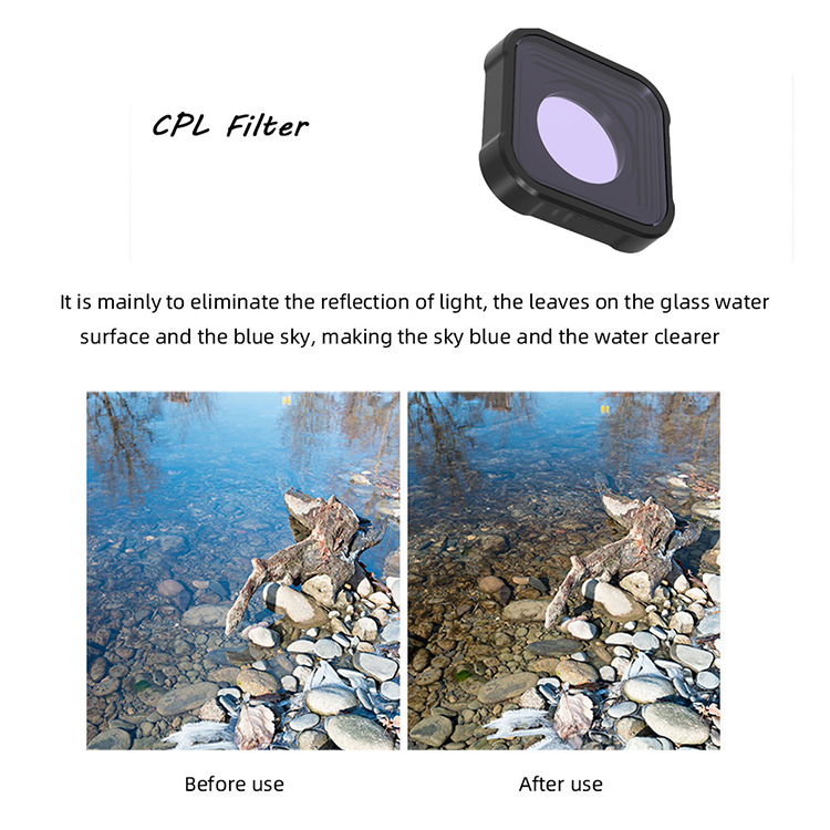 Camera Lens Filter UV CPL ND4 ND8 ND16 ND32 ND64 for GOPRO Hero9 Action Camera camera cpl filter for lens nd16 nd32 nd4 nd64 nd8 