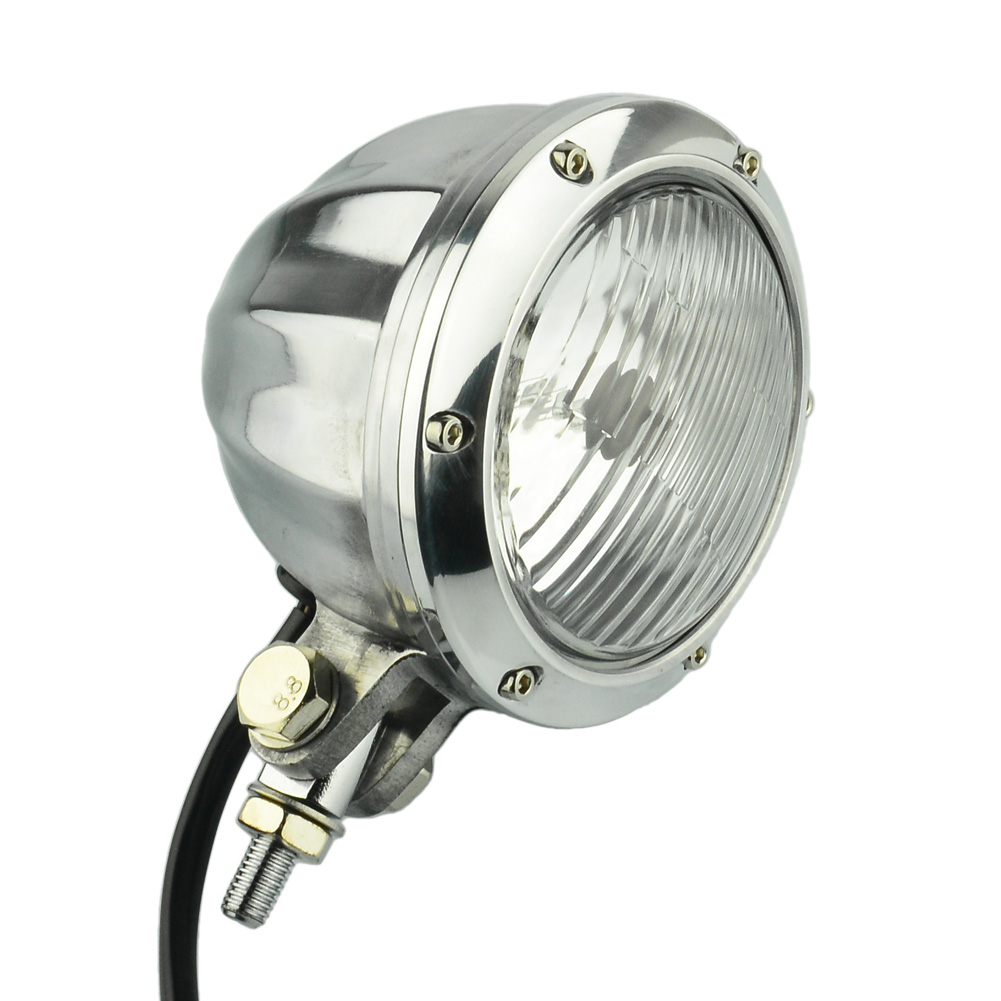 Motorcycle Vintage Head Lamp Headlight Clear Lens For Harley Sportster