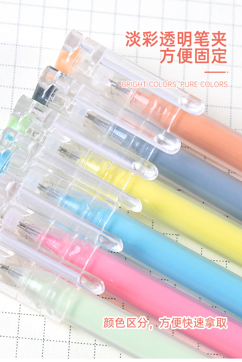 Morandi Colors Gel Ink Markers Pen Highlighter Journal Drawing School  Supplies