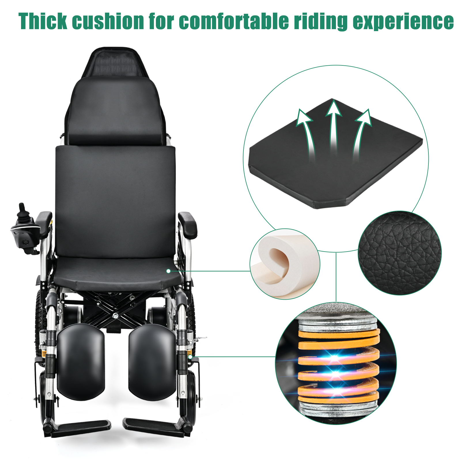 Whill Ci2 Intelligent Power Wheelchair Back Support Cushion - Tax