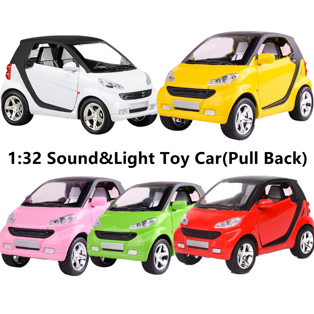 Modellino Smart ForTwo 1:32 Con Suoni E Luci – Giocattolo Regalo Per Bambini