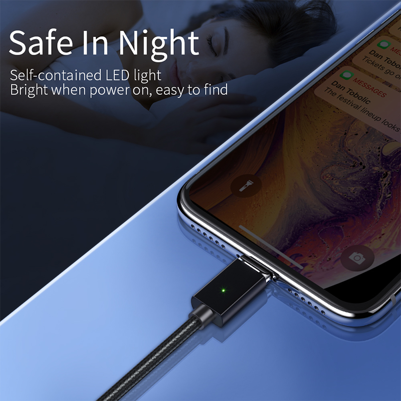 Magnetisches Typ C-Kabel Schnellladegerät Micro USB Ladedaten für Samsung Xiaomi_voghion.com