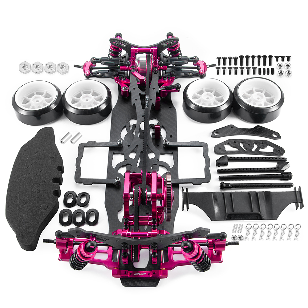 ★極上品★ ROLLEIFLEX SHARAN 激レア ピンク ストロボセット 1/10 RC Drift Frame Car Body Kit EP On Road KIT 4WD For Racing