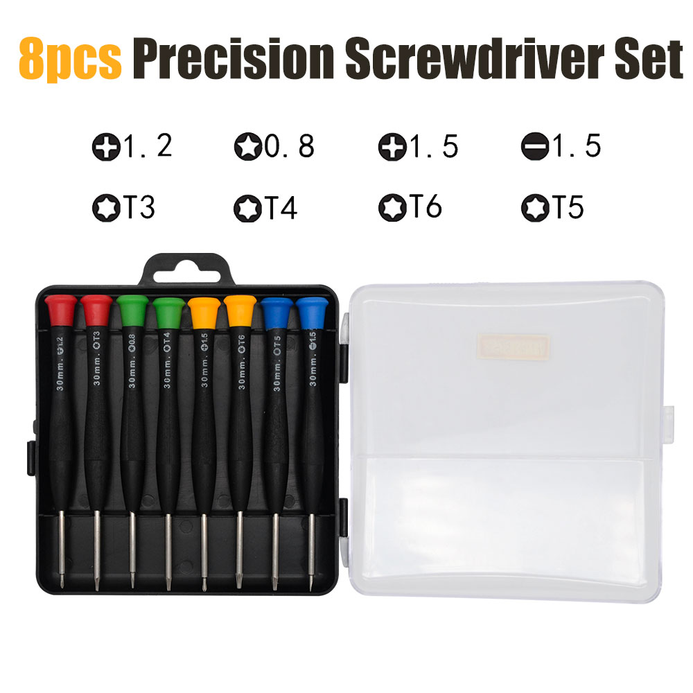 8 In 1 Pocket Precision Screwdriver Set Torx Star Phillips Non-slip Repair Tool