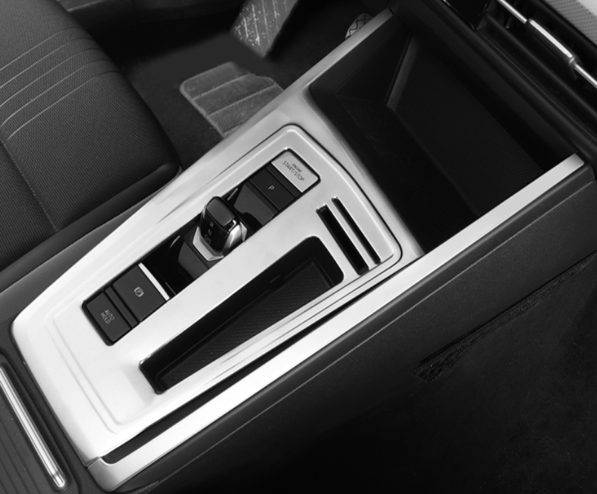 For VW Golf MK8 2020-2021 Silver Titanium Central Console Gear Shift Panel  Trim