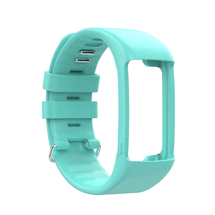 JIACUO Cinturino In Silicone Multicolore Per Smartwatch Polar A360 E A370 - Sostitutivo Morbido Con Fibbia Acciaio - Lunghezza 24 Cm