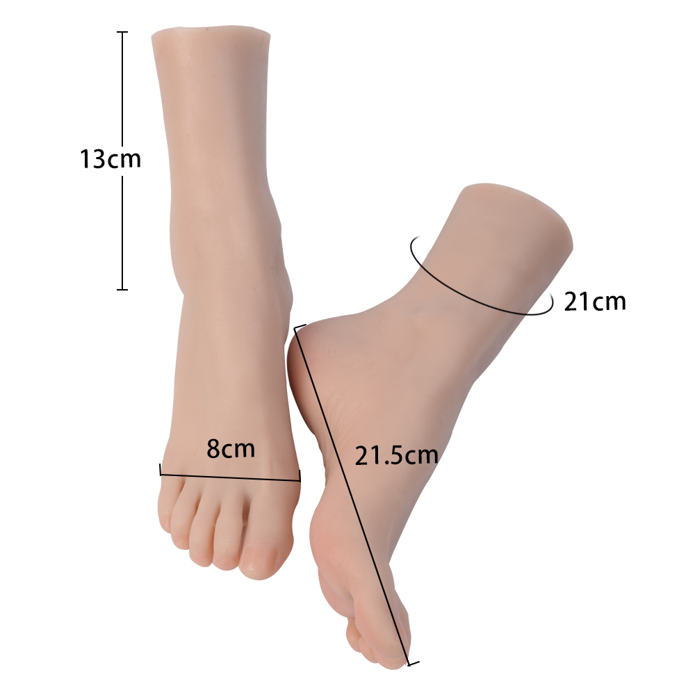 Silicone Feet Female Mannequin Legs Feet Display Model 23.8cm Foot Soft One  Foot