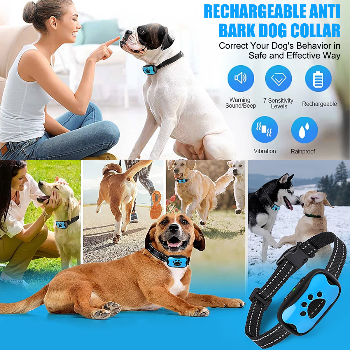 Bark Collar Best Dog Walking Training Collar Pet Supplies Best