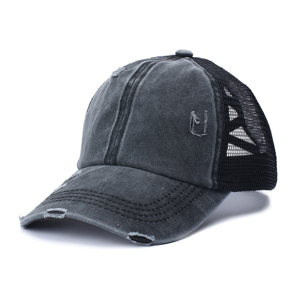 messy bun baseball hat