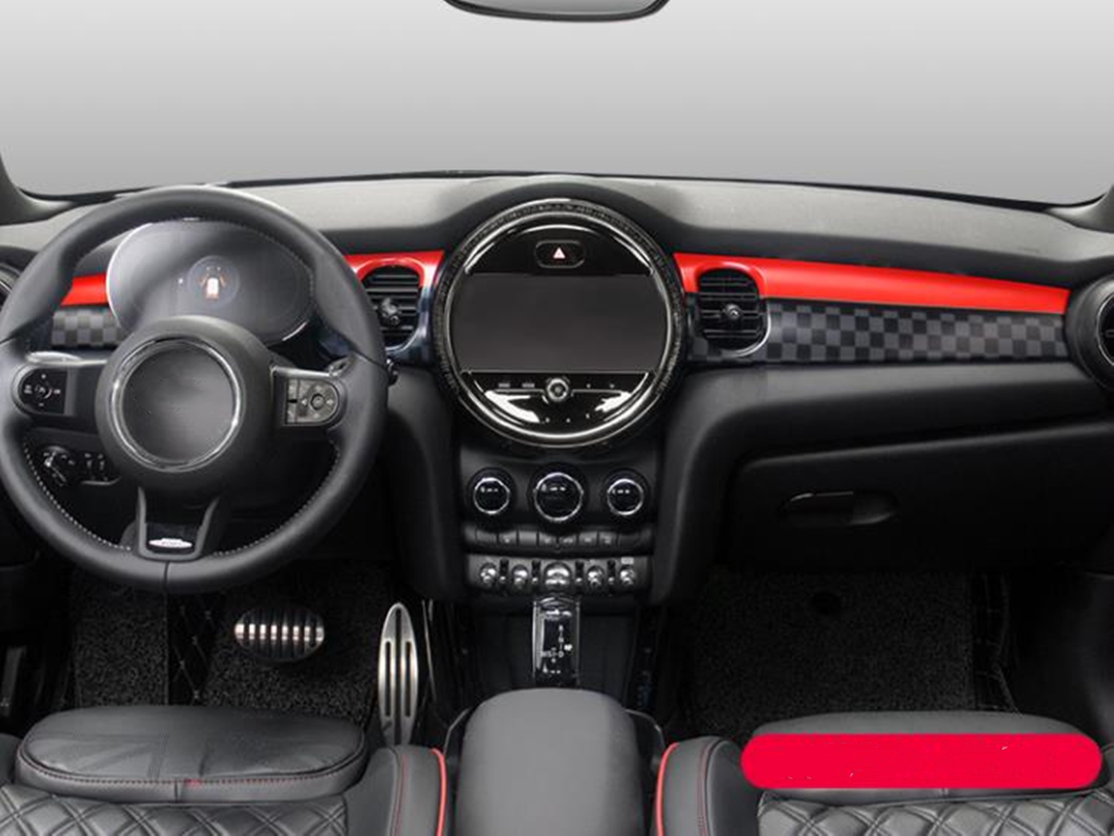 1Set Center Console Panel Cover Decoration For MINI Cooper F55 F56
