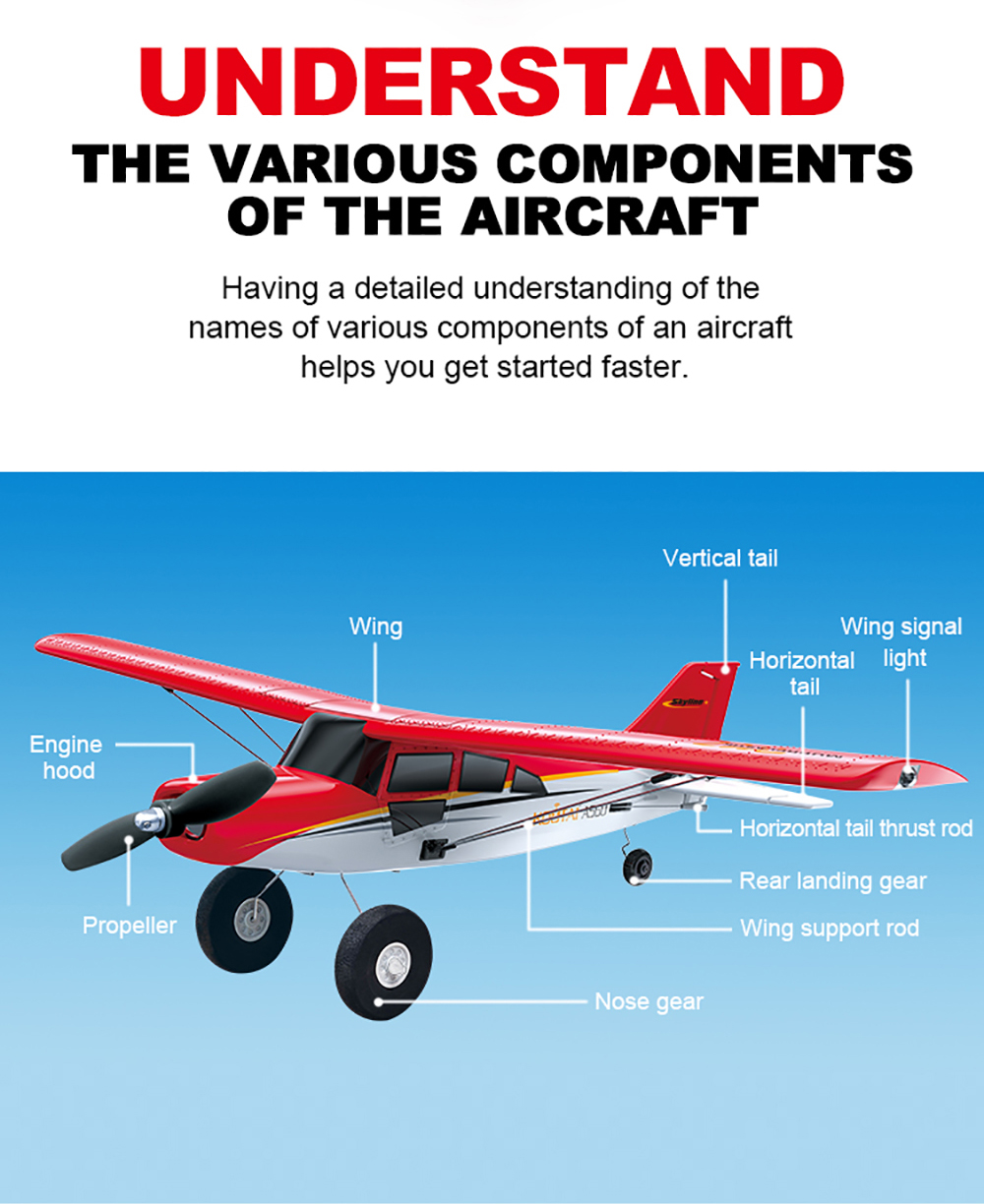 Lopolltty 1/16 RC EPP Fixed Wing Aircraft Model, 2.4G Brushless