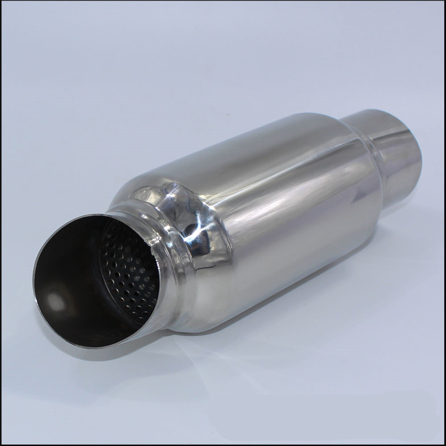 Stainless Steel Car Exhaust Downpipe Branch Sound Tuning Muffler Pipe 2