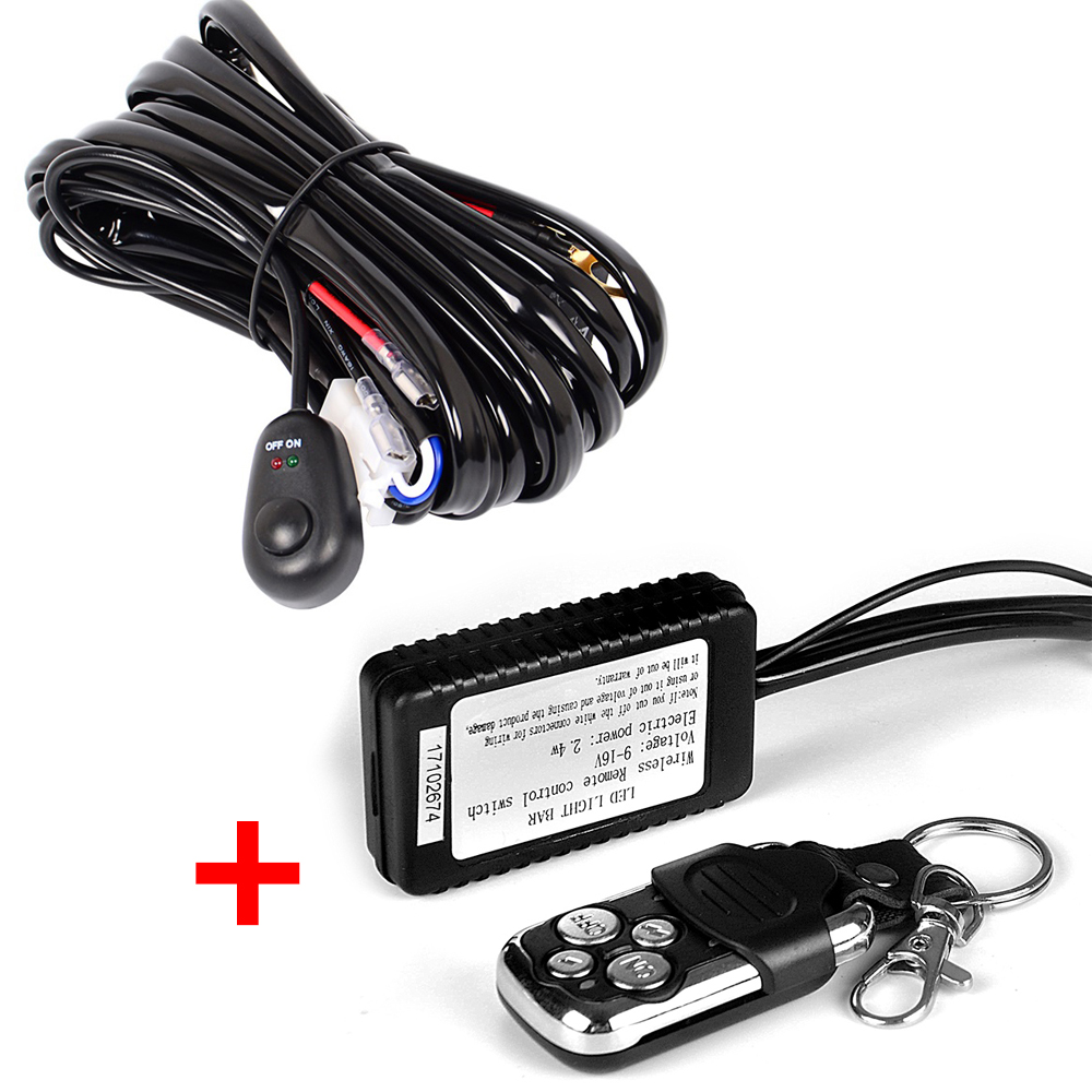12V Lead 40A Remote Control Wiring Harness Kit Switch Relay Led Work Light Bar