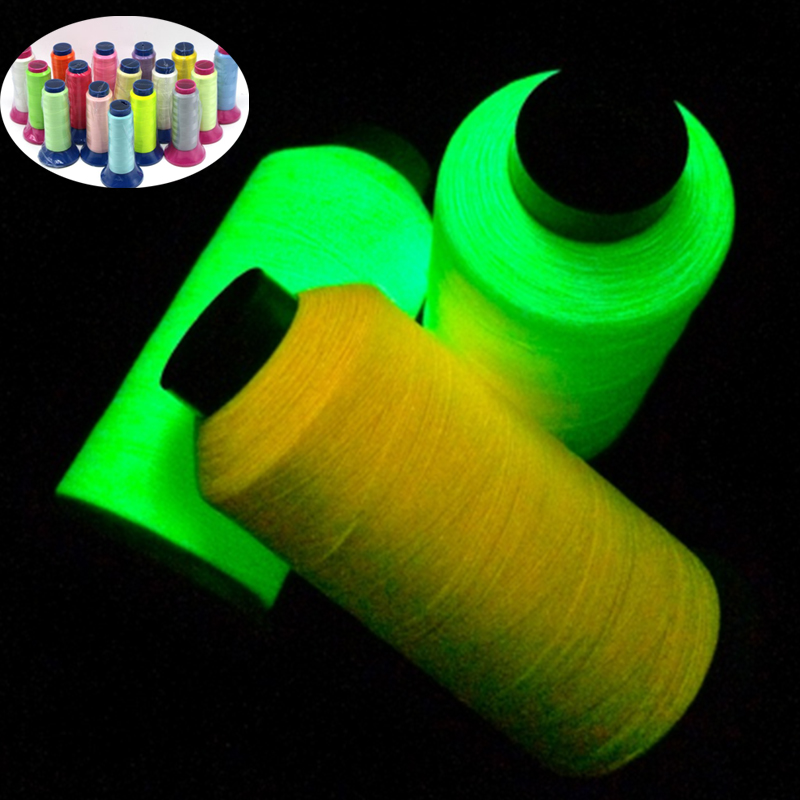 1000yd Luminous Spool Glow In The Dark Machine DIY Embroidery Sewing Thread HOT