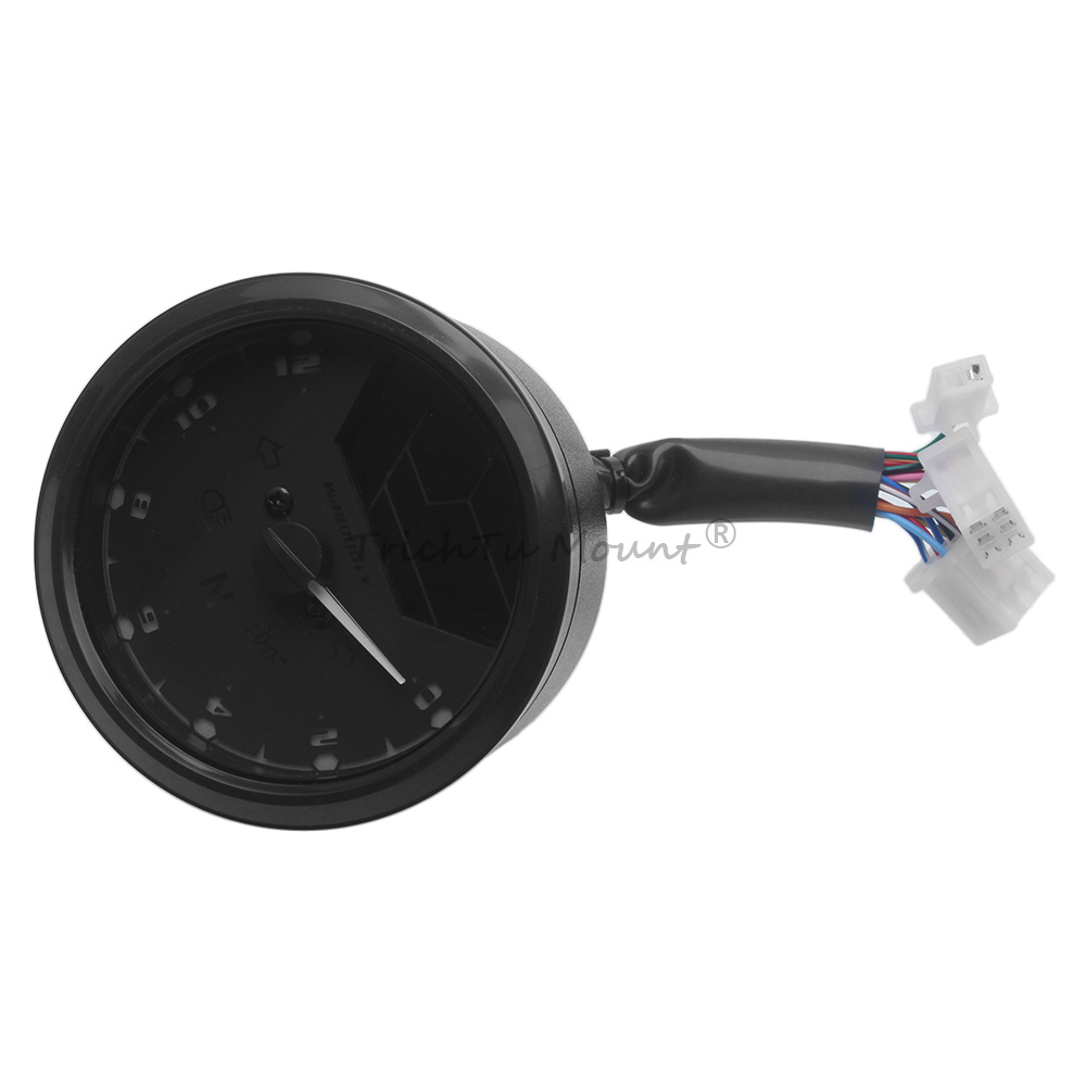 LCD Digital Gauge Motorcycle Speedometer Tachometer Odometer MPH