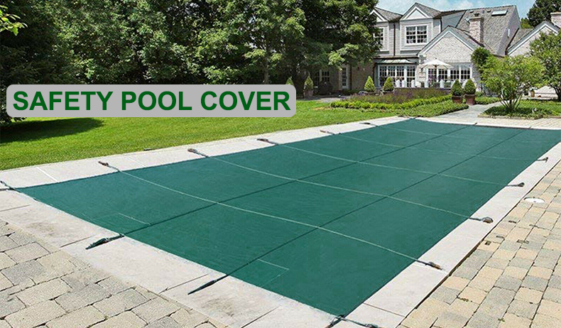 Solid 20x40 ft Inground Safety Pool Cover Rectangle Green Mesh Clean eBay