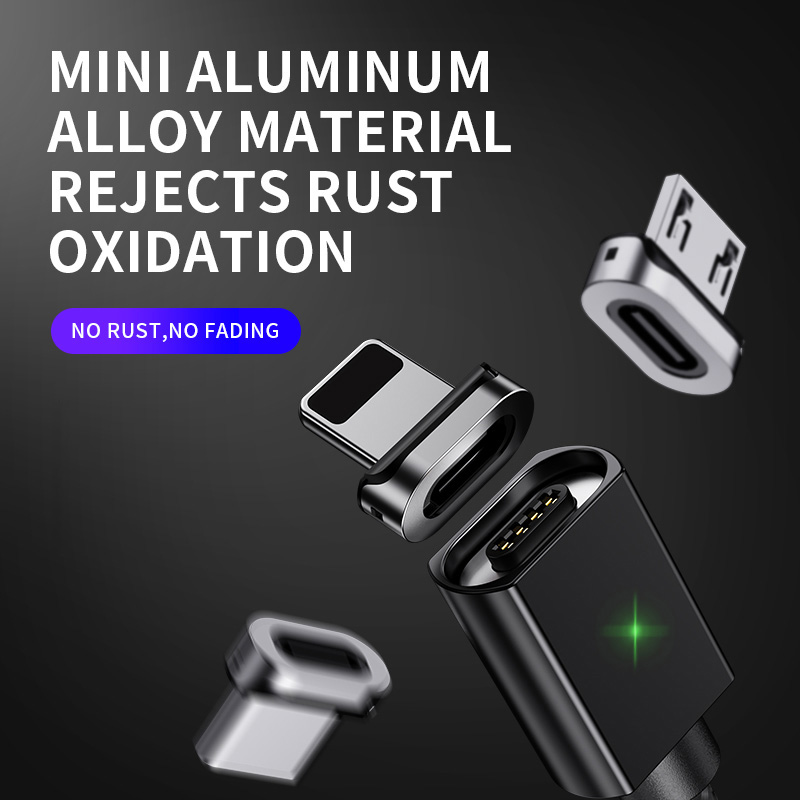 Magnetisches Typ C-Kabel Schnellladegerät Micro USB Ladedaten für Samsung Xiaomi_voghion.com