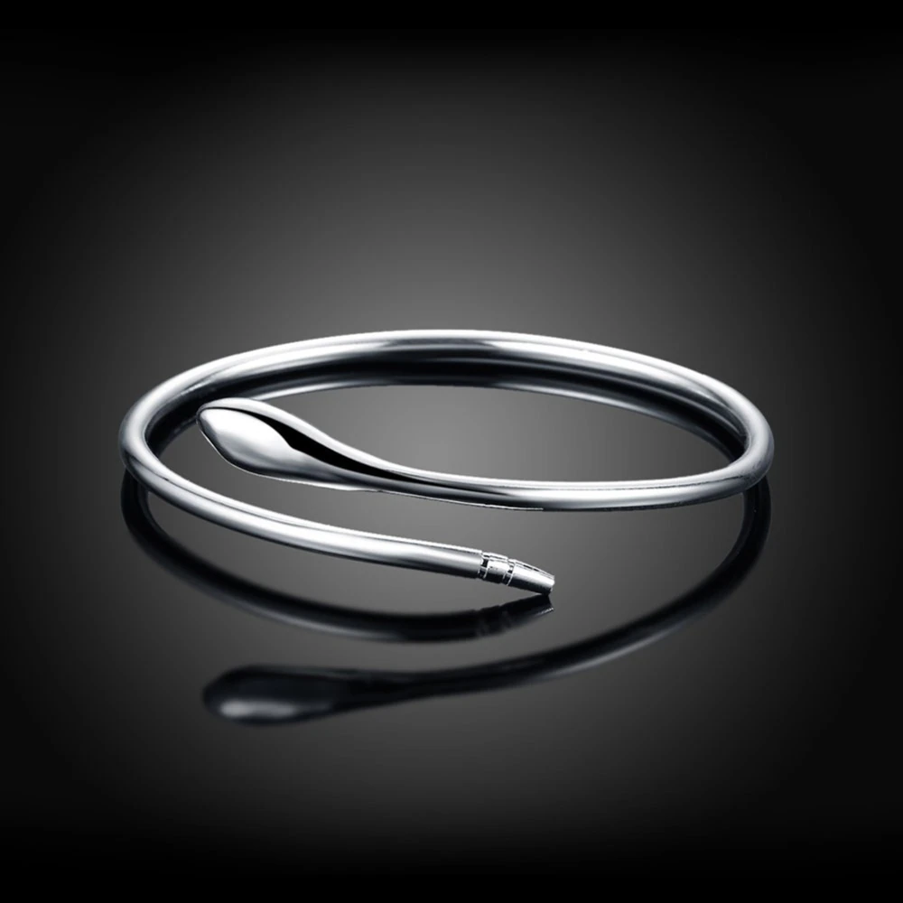 Sterling Silver Bangle for Women 925 Silver Snake Cuff Bangle Bracelet  Jewellery