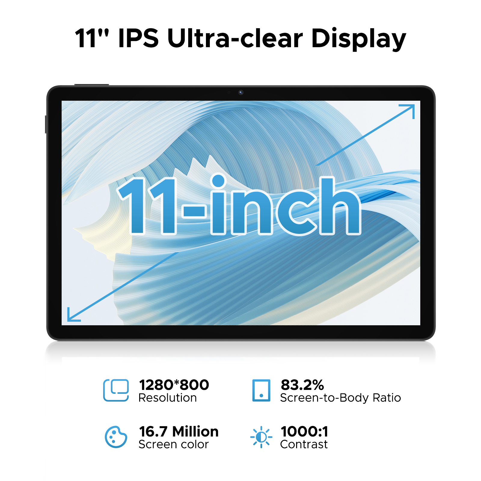 DOOGEE U11 Android 16 Tablet 11 Inch Tablet 16GB+128GB 8580mAh
