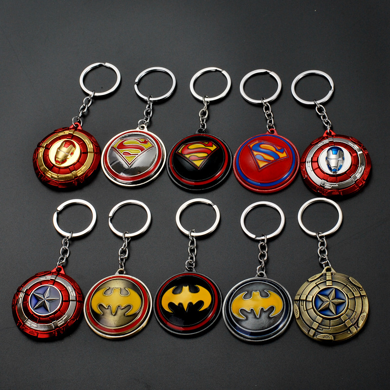Avengers Iron Man Spider-Man Captain America Batman Superman Key Chains Keychain
