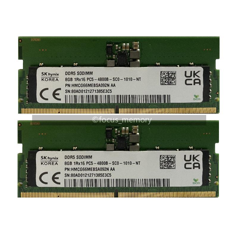 SK hynix 16GB (2x8GB) 1Rx16 PC5-38400 DDR5 4800 MHz SO-DIMM Laptop